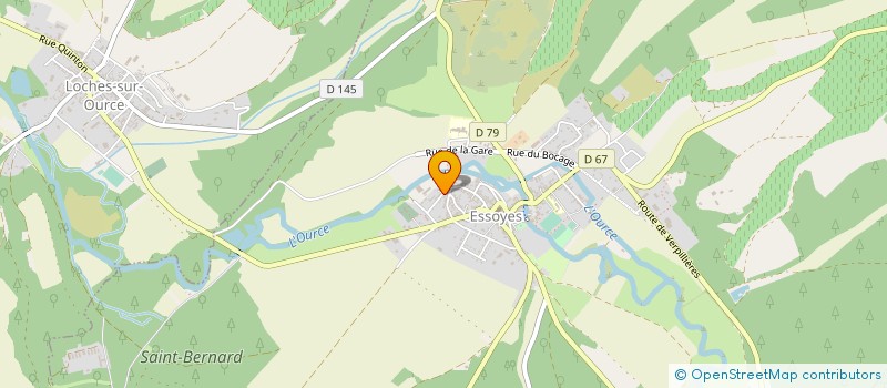 localisation de l'entreprise SYNDICAT D'INITIATIVES DE LA COTE DES BAR AOC CHAMPAGNE  ESSOYES