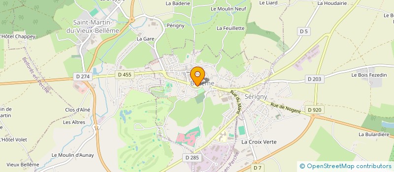 localisation de l'entreprise SYNDICAT D'INITIAVIVE à BELLEME