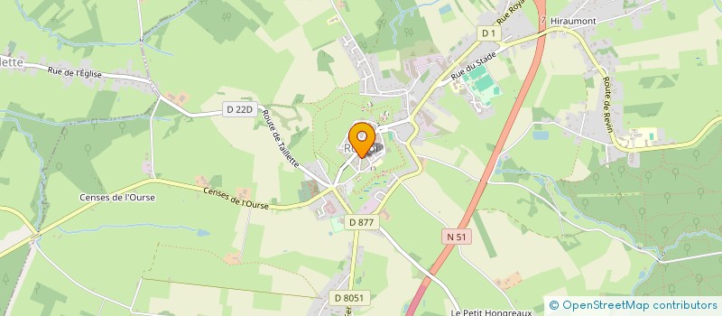 localisation de l'entreprise SYNDICAT D'INVESTISSEMENT ET DE FONCTIONNEMENT DU COSEC DE ROCROI  ROCROI