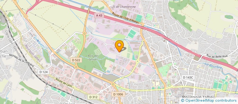 localisation de l'entreprise SYNDICAT DAMENAGEMENT ET DE GESTION DES AIRES POUR LES GENS DU VOYAGE EN NORD ISERE à BOURGOIN-JALLIEU