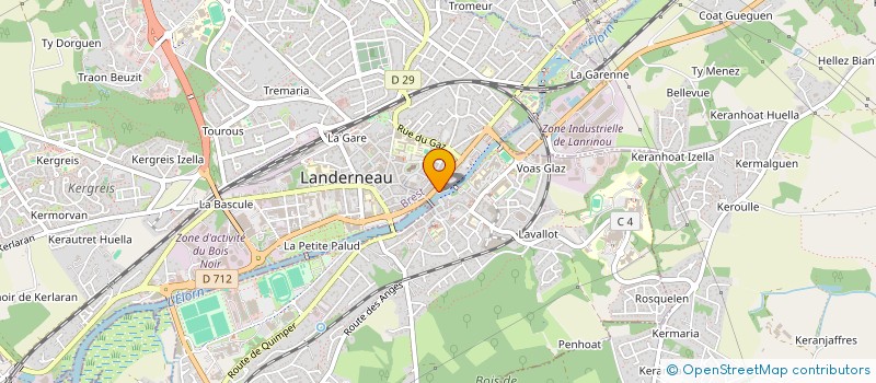 localisation de l'entreprise SYNDICAT DE BASSIN DE L'ELORN à DAOULAS