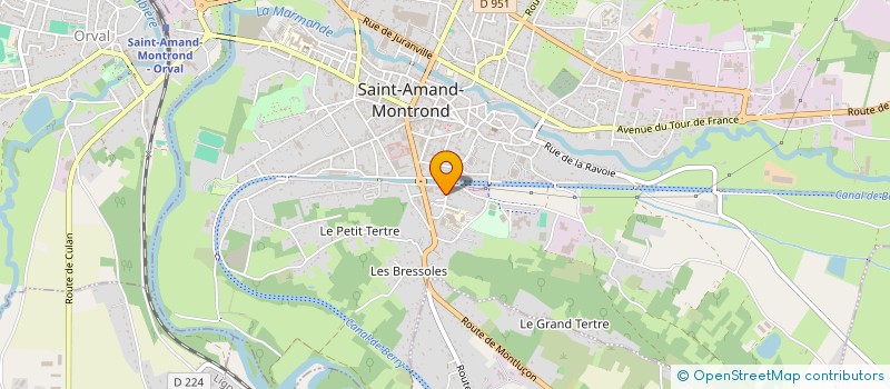 localisation de l'entreprise SYNDICAT DE CEPROPRIETE RESIDENCE LE FARFADET  SAINT-AMAND-MONTROND