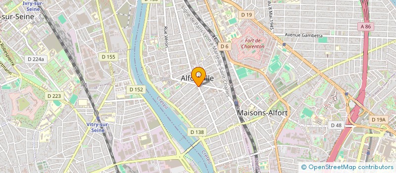 localisation de l'entreprise SYNDICAT DE COPR. VAILLANT COUTURIER  ALFORTVILLE