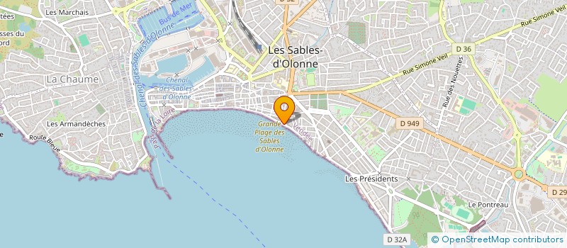 localisation de l'entreprise SYNDICAT DE COPRIETE BRISE à LES SABLES D'OLONNE