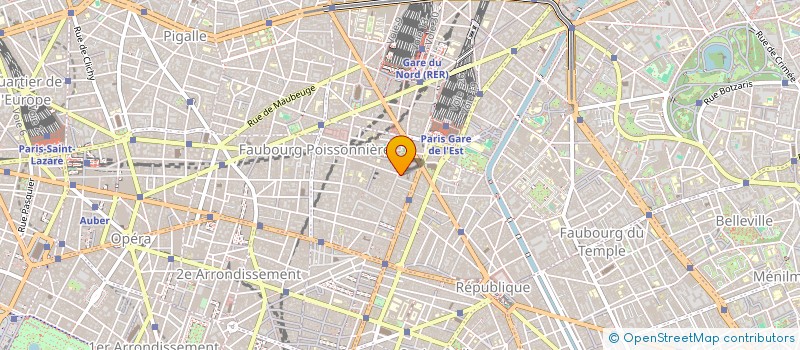 localisation de l'entreprise SYNDICAT DE COPRO 11 RUE DE LA FIDELITE  PARIS