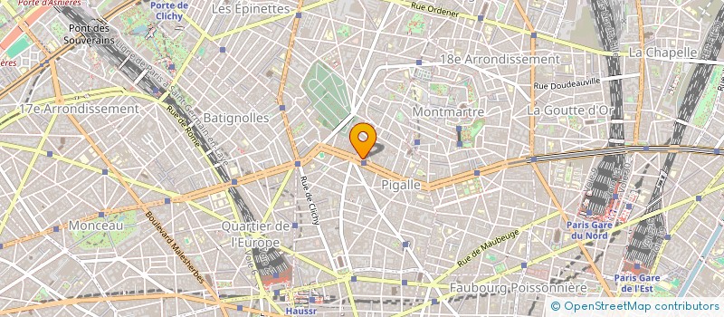 localisation de l'entreprise SYNDICAT DE COPRO DU 78 BD DE CLICHY  PARIS