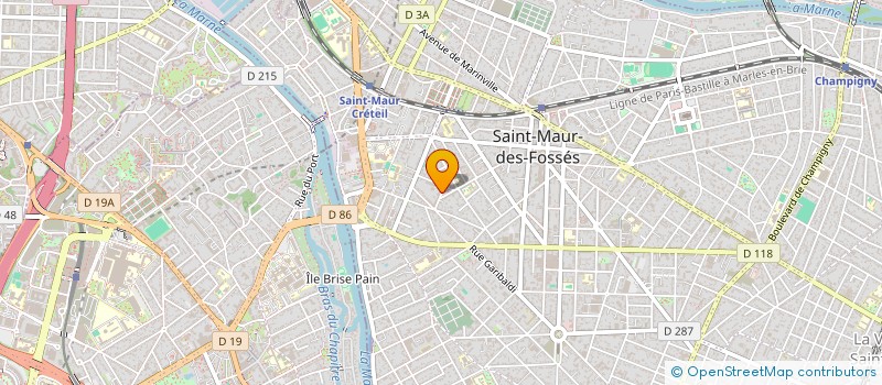localisation de l'entreprise SYNDICAT DE COPROP 21-23 RUE DUSSAULT à SAINT-MAUR-DES-FOSSES