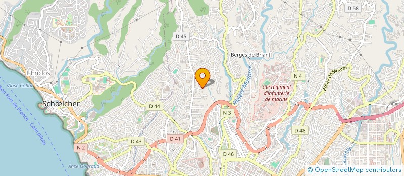 localisation de l'entreprise SYNDICAT DE COPROP RES LES CITRONNELLES  FORT-DE-FRANCE