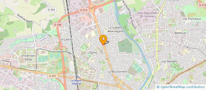 localisation de l'entreprise SYNDICAT DE COPROP SURCOUF  LE MANS