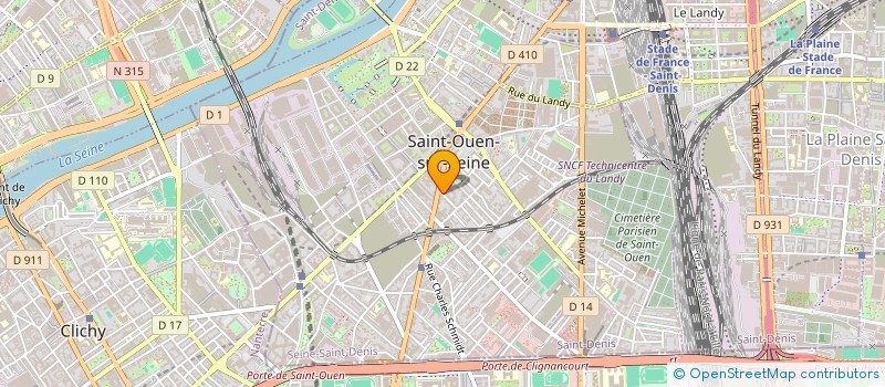 localisation de l'entreprise SYNDICAT DE COPROPIRETAIRES à SAINT-OUEN-SUR-SEINE