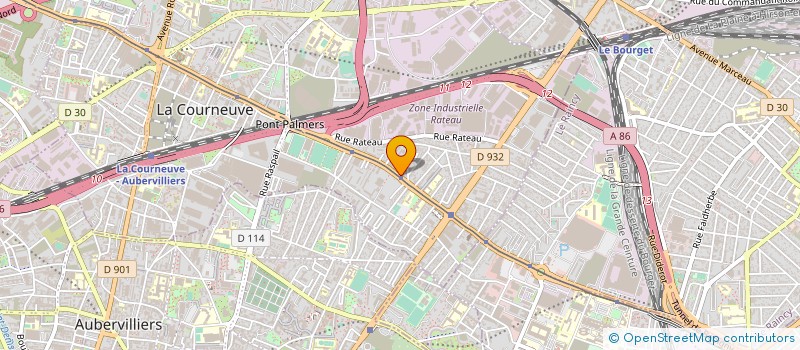localisation de l'entreprise SYNDICAT DE COPROPIRETAIRES à LA COURNEUVE