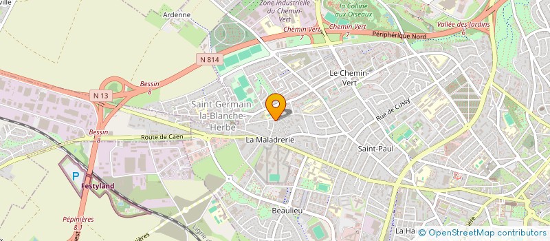 localisation de l'entreprise SYNDICAT DE COPROPPRIETE BLEUETS à CAEN