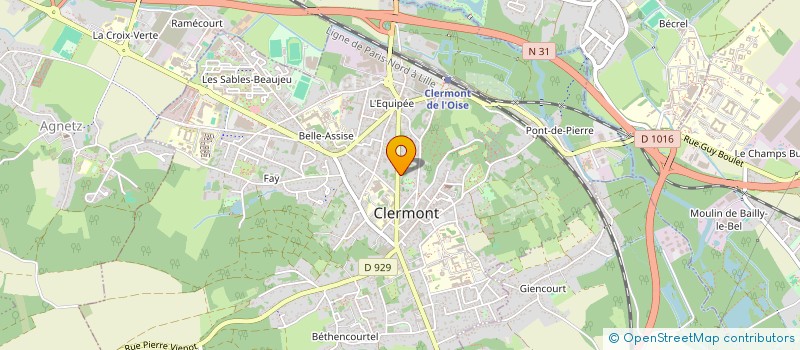 localisation de l'entreprise SYNDICAT DE COPROPRI. RES. L'EPINETTE  CLERMONT