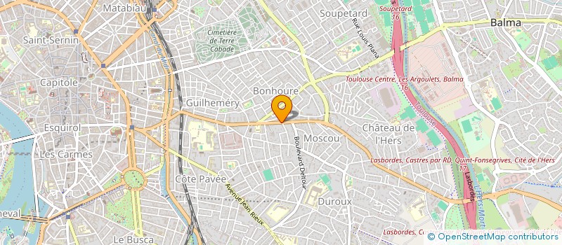 localisation de l'entreprise SYNDICAT DE COPROPRIET 33 AV DE CASTRES à TOULOUSE