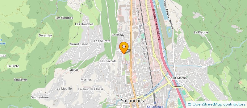 localisation de l'entreprise SYNDICAT DE COPROPRIETAIRE LE PARC  SALLANCHES