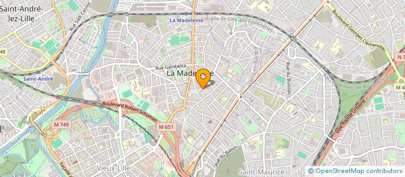 localisation de l'entreprise SYNDICAT DE COPROPRIETAIRE RES DU CENTRE à LA MADELEINE
