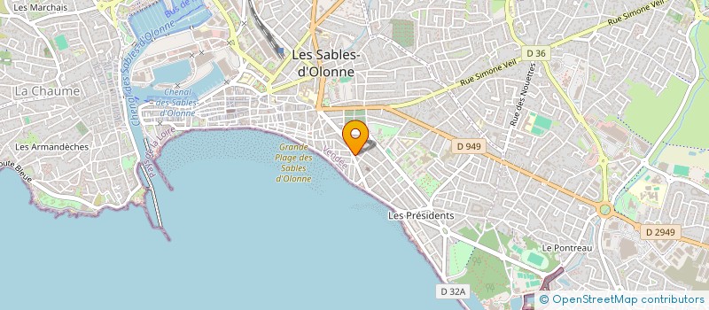 localisation de l'entreprise SYNDICAT DE COPROPRIETAIRE RES ST PIERRE à LES SABLES D'OLONNE