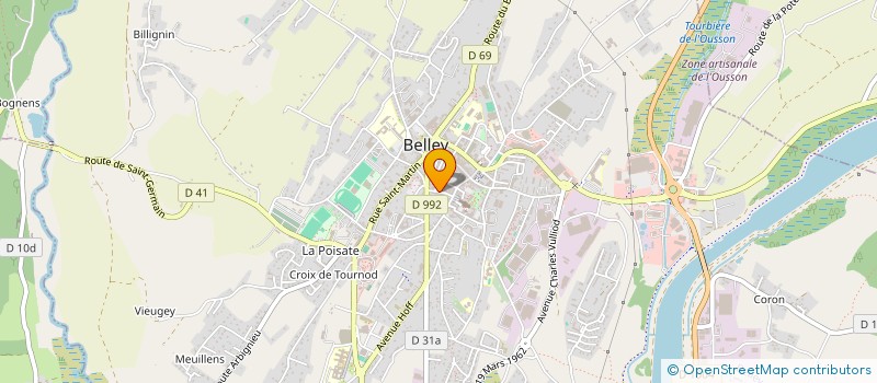 localisation de l'entreprise SYNDICAT DE COPROPRIETAIRE RUE DES BARONS  BELLEY