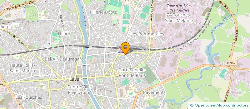 localisation de l'entreprise SYNDICAT DE COPROPRIETAIRES à LAVAL