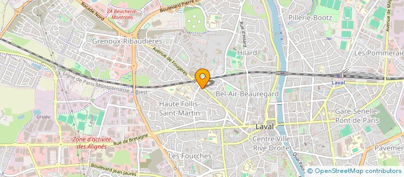 localisation de l'entreprise SYNDICAT DE COPROPRIETAIRES à LAVAL