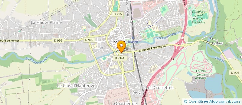 localisation de l'entreprise SYNDICAT DE COPROPRIETAIRES  ISSOIRE