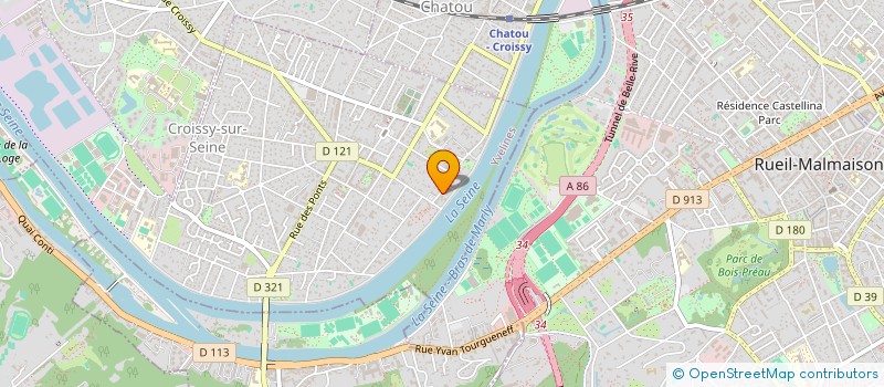 localisation de l'entreprise SYNDICAT DE COPROPRIETAIRES 21 GRANDE RUE  CROISSY-SUR-SEINE