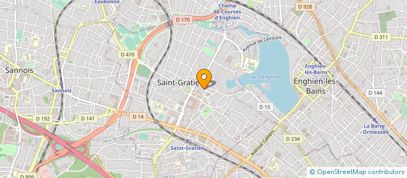 localisation de l'entreprise SYNDICAT DE COPROPRIETAIRES 3 R A BRIAND  SAINT-GRATIEN