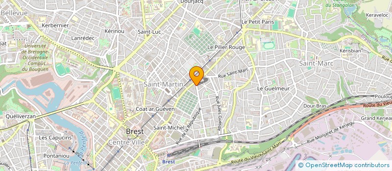 localisation de l'entreprise SYNDICAT DE COPROPRIETAIRES à BREST