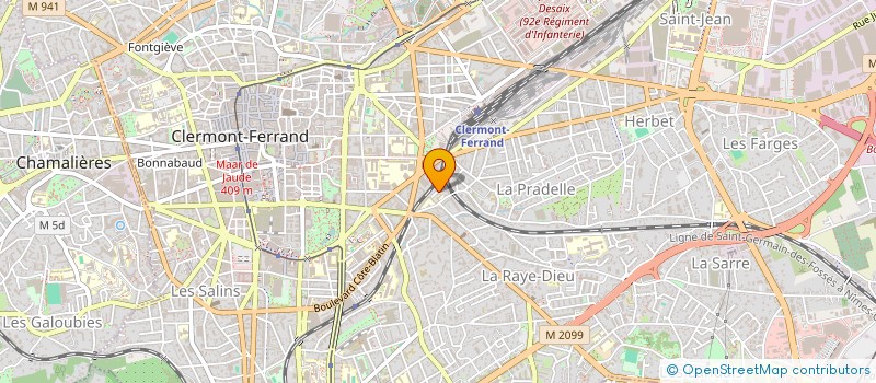 localisation de l'entreprise SYNDICAT DE COPROPRIETAIRES  CLERMONT-FERRAND