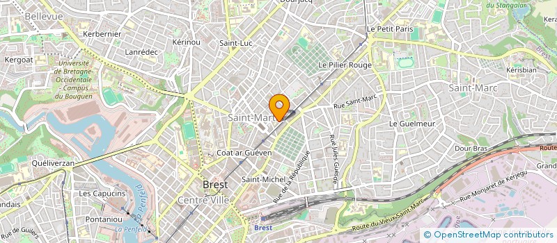 localisation de l'entreprise SYNDICAT DE COPROPRIETAIRES à BREST