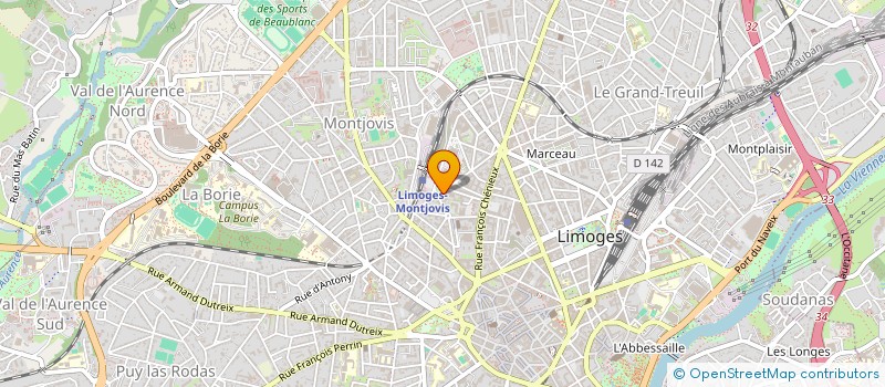 localisation de l'entreprise SYNDICAT DE COPROPRIETAIRES à LIMOGES