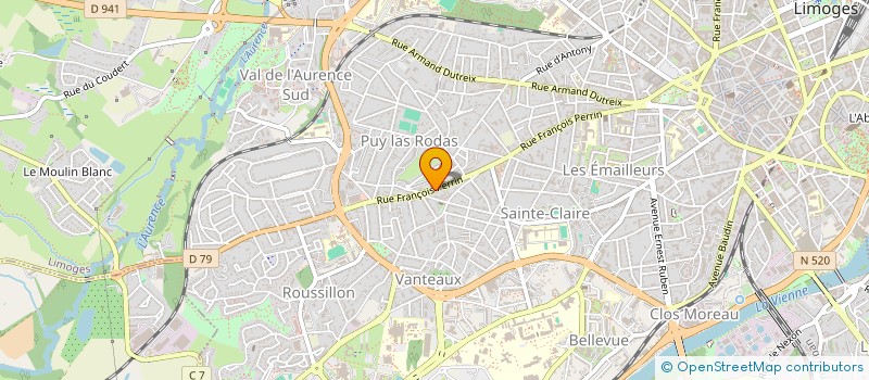 localisation de l'entreprise SYNDICAT DE COPROPRIETAIRES à LIMOGES