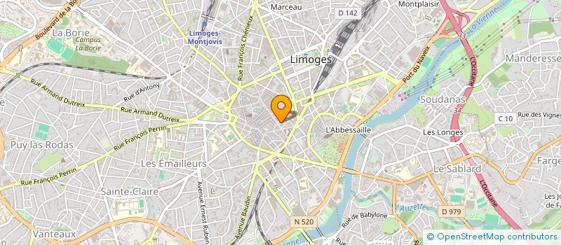 localisation de l'entreprise SYNDICAT DE COPROPRIETAIRES à LIMOGES