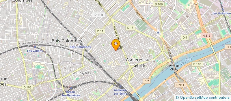 localisation de l'entreprise SYNDICAT DE COPROPRIETAIRES  ASNIERES-SUR-SEINE