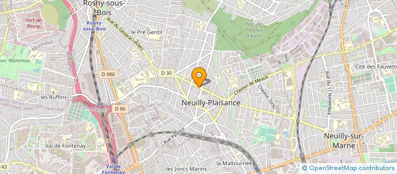 localisation de l'entreprise SYNDICAT DE COPROPRIETAIRES  NEUILLY-PLAISANCE