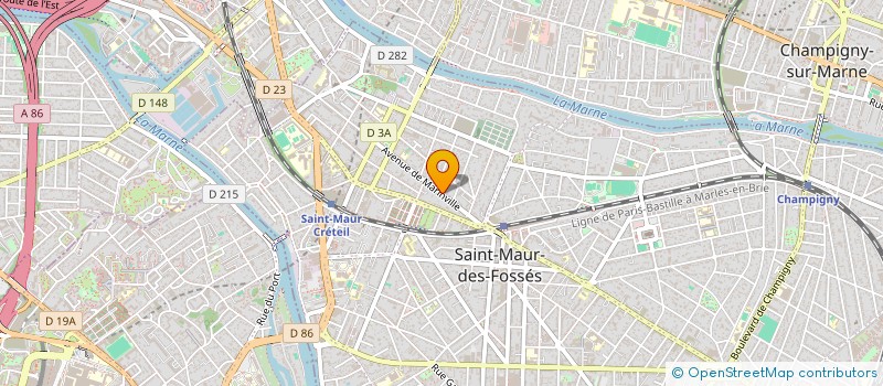 localisation de l'entreprise SYNDICAT DE COPROPRIETAIRES à SAINT-MAUR-DES-FOSSES