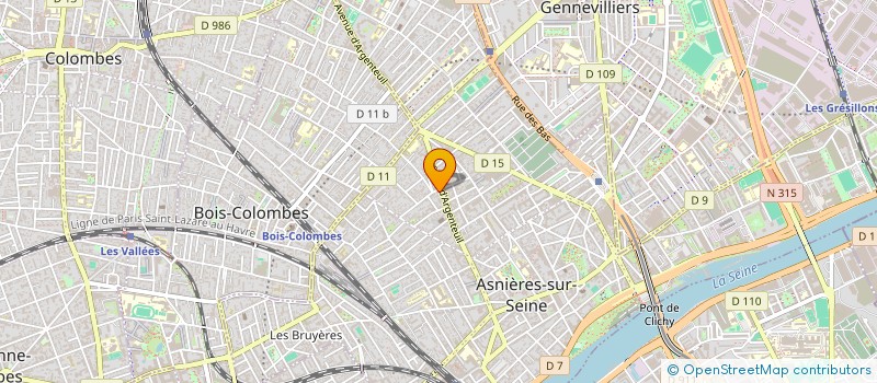 localisation de l'entreprise SYNDICAT DE COPROPRIETAIRES  ASNIERES-SUR-SEINE