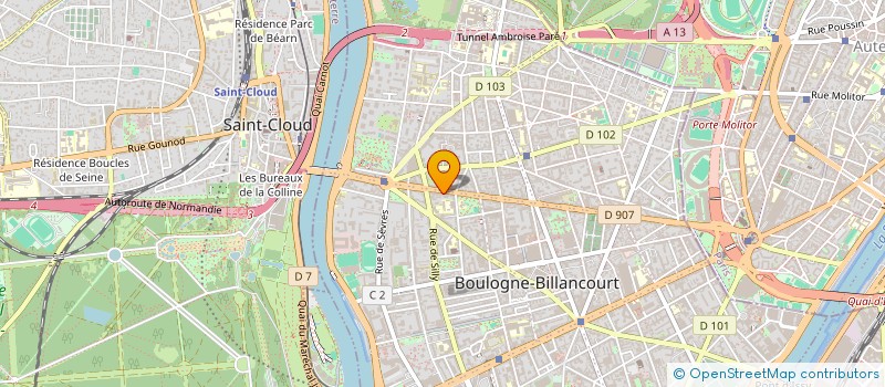 localisation de l'entreprise SYNDICAT DE COPROPRIETAIRES à BOULOGNE-BILLANCOURT