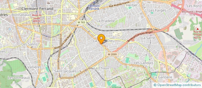 localisation de l'entreprise SYNDICAT DE COPROPRIETAIRES  CLERMONT-FERRAND