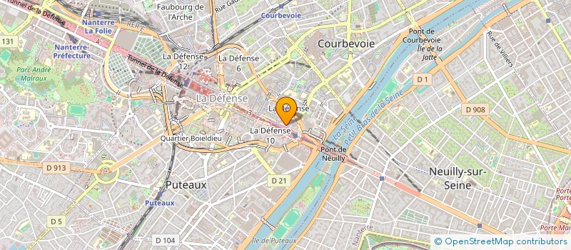 localisation de l'entreprise SYNDICAT DE COPROPRIETAIRES  COURBEVOIE