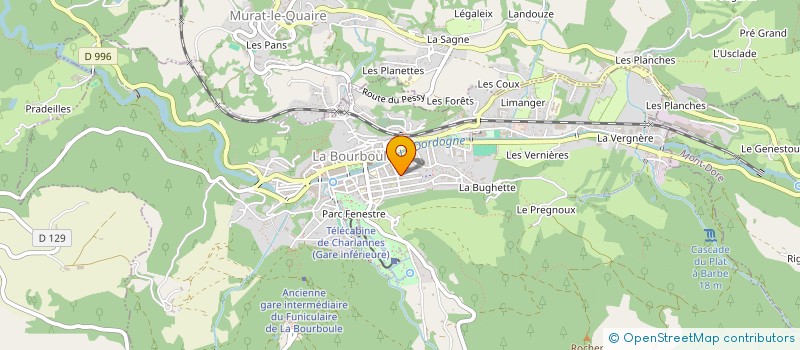 localisation de l'entreprise SYNDICAT DE COPROPRIETAIRES  LA BOURBOULE