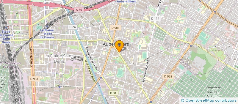 localisation de l'entreprise SYNDICAT DE COPROPRIETAIRES  AUBERVILLIERS