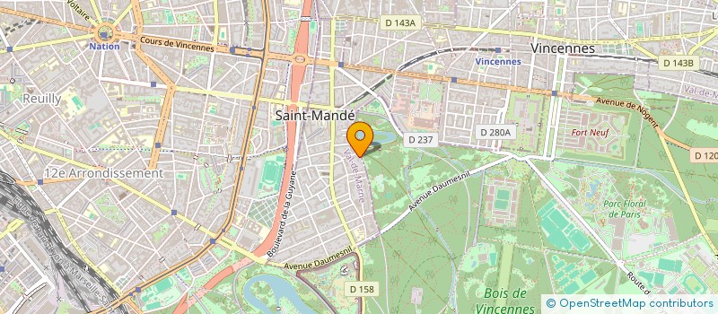 localisation de l'entreprise SYNDICAT DE COPROPRIETAIRES à SAINT-MANDE