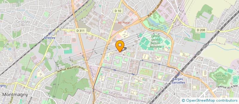 localisation de l'entreprise SYNDICAT DE COPROPRIETAIRES  SARCELLES