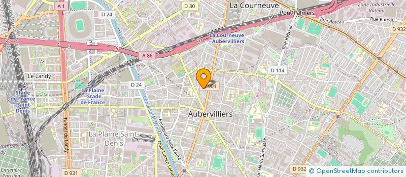 localisation de l'entreprise SYNDICAT DE COPROPRIETAIRES  AUBERVILLIERS