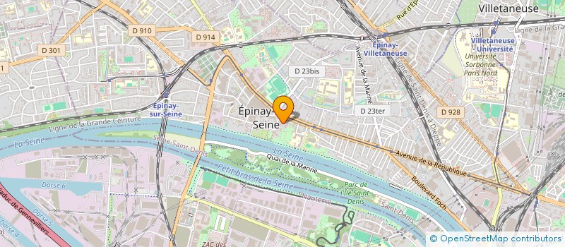 localisation de l'entreprise SYNDICAT DE COPROPRIETAIRES à EPINAY-SUR-SEINE