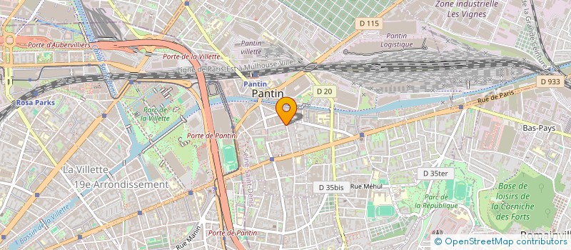 localisation de l'entreprise SYNDICAT DE COPROPRIETAIRES  PANTIN