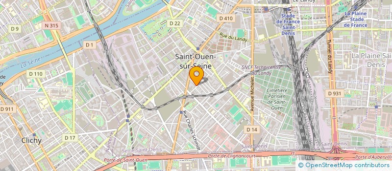 localisation de l'entreprise SYNDICAT DE COPROPRIETAIRES à SAINT-OUEN-SUR-SEINE