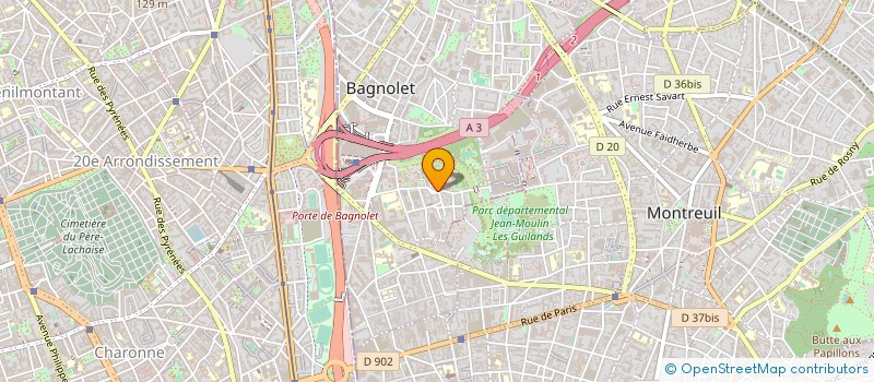 localisation de l'entreprise SYNDICAT DE COPROPRIETAIRES à BAGNOLET