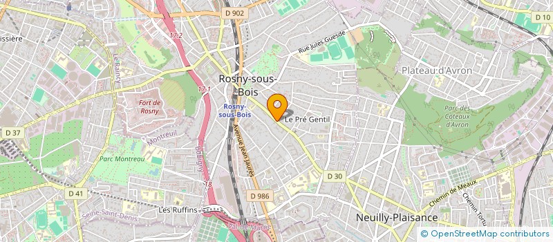 localisation de l'entreprise SYNDICAT DE COPROPRIETAIRES à ROSNY-SOUS-BOIS